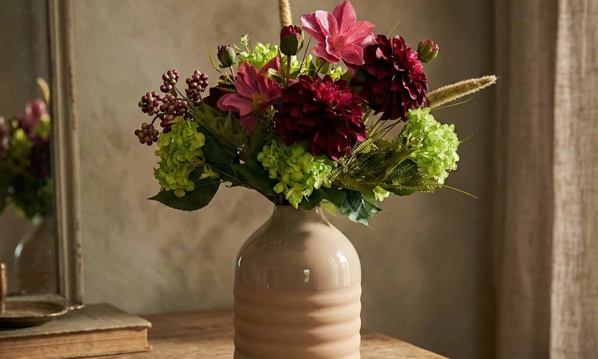 zijden bloemen boeketten